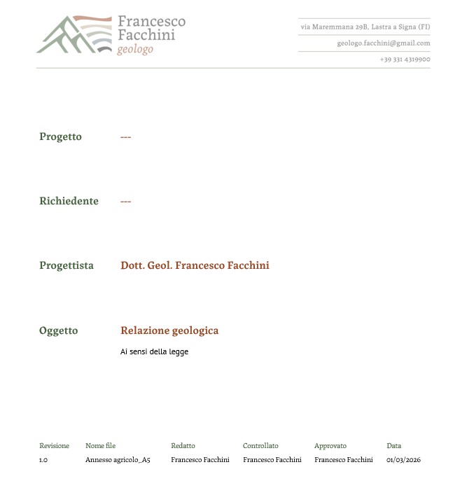 Studi geologici e geotecnici
